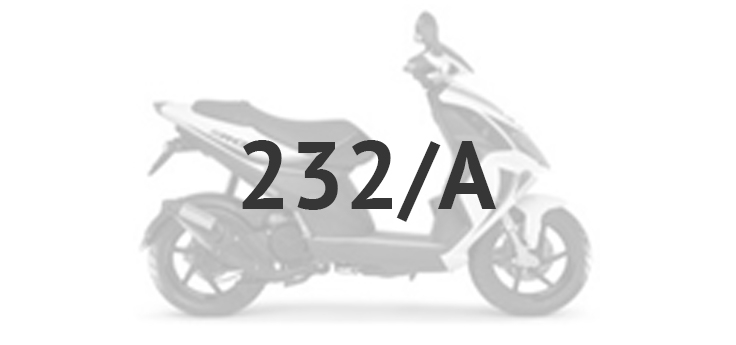 Części zamienne Piaggio NRG Power DD 2007-2017 niebieski proteo 232/A