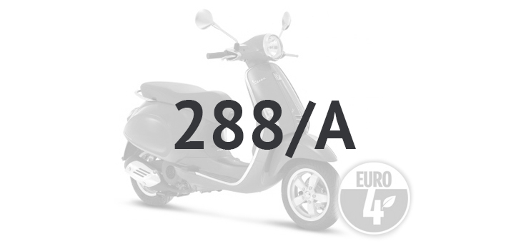 Części zamienne Vespa Primavera 4-suwowy 3V (Euro4 iniekcja IGET) niebieski 288/A