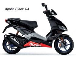 Aprilia SR 50 H2O ie+carb 2004-2009 czarny