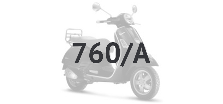 Vespa GTS 250 ie 2005-2009 (z ABS) szary stardust 760/A