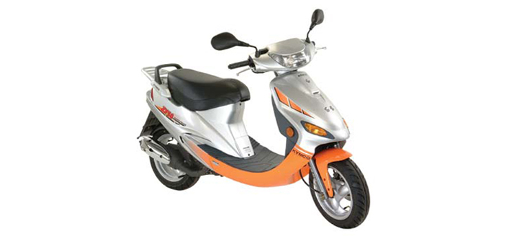 Części zamienne Kymco ZX 2-suwowy srebrny-pomarańczowy