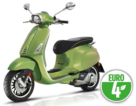 Części zamienne Vespa Sprint 4-suwowy 3-valve (Euro4 injection IGET) zielony metaliczny 341/ A