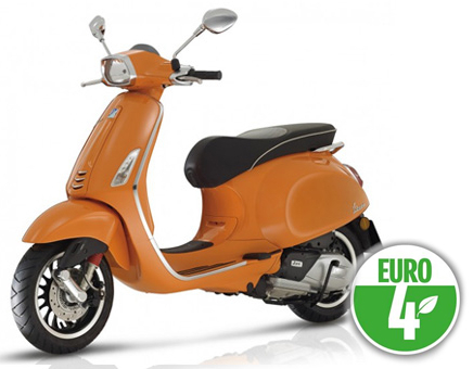 Części zamienne Vespa Sprint 4-suwowy 3-valve (Euro4 injection IGET) pomarańczowy 890/A