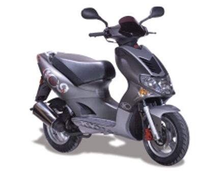 Części zamienne Kymco Super9 LC 2-suwowy nowy model matowy czarny-srebrny