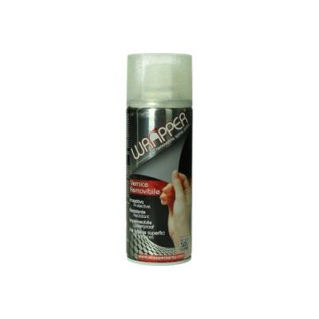 Spuitbus lak Wrapper glitter plastidip zilver 400ml