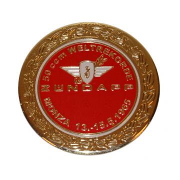 naklejka zundapp logo okrągły zundapp monza czerwony/złoty z517-12.127/r