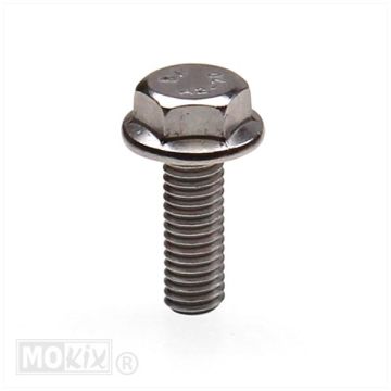 Śruba wydechowa Minarelli skuter stal nierdzewna/inox M6x18 1 sztuka