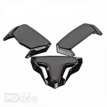 Zestaw pokrowców na kask MT Atom czarny mat