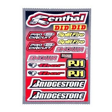 naklejki zestaw sponsora bridgestone/renthal/showa/splitfire univ czerwony falko 982036 15