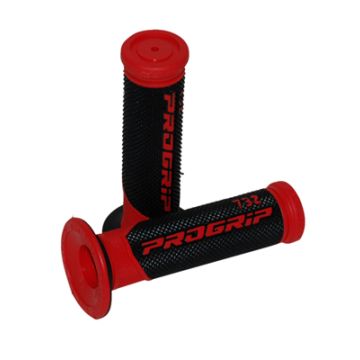 Chwyty skuter progrip 732 czarny/czerwony