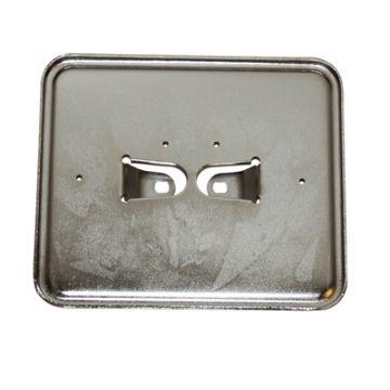 Uchwyt tablicy rejestracyjnej leżący metal chrom