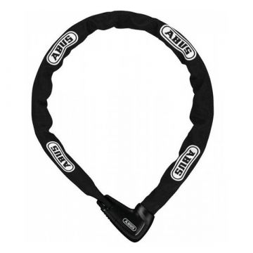 Łańcuszek z zamkiem art 2 gwiazdki Steel-O-Chain 110cm czarny abus 9809/110
