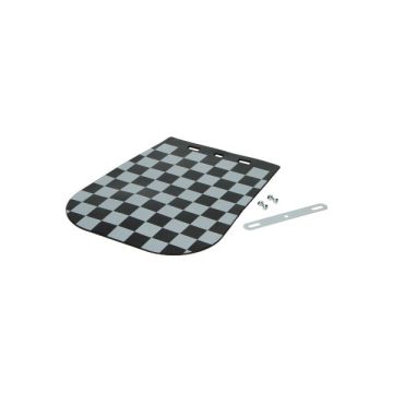 Błotnik czarno-biały wykończenie flaga