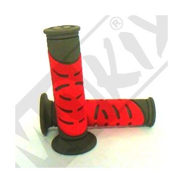 Chwyty Progrip 719 S.B szary/czerwony