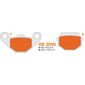 Zestaw klocków hamulcowych Adly/Quad tył Delta db2050 m-1