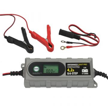 Acculader 12v digitaal inteligente acculader 4,2a Lampa ameromatic digit pro70209