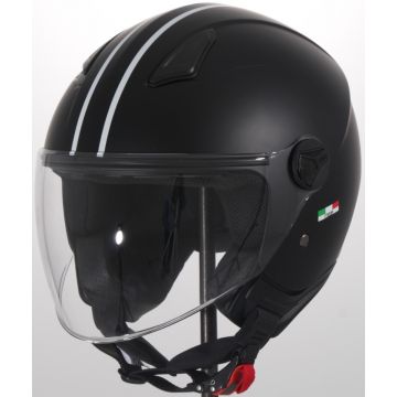 Kask odrzutowy Vito Moda Bambino czarny matowy