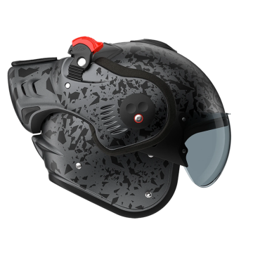 Kask systemowy ROOF Boxer Alpha Blackstar matowy grafitowy