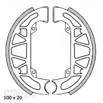 ZESTAW SZCZĘK HAMULCOWYCH IGM (PIAGGIO TYPHOON/SFERA)