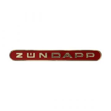 naklejka zundapp słowo [zundapp] podłużny czerwony/złoty