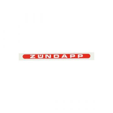 naklejka zundapp word [zundapp] podłużny czerwony/biały