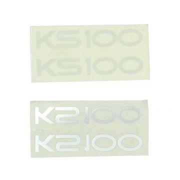 naklejka ks100 srebrna