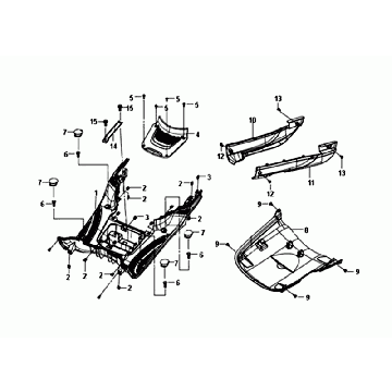 Płyta podstawy Osłona ramy Sym Fiddle III niebiesko-biała (BU-2957C/WH-006)