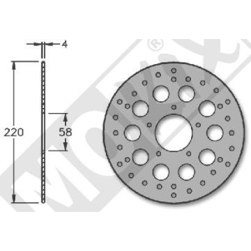 Przednia tarcza hamulcowa Piaggo Runner/NRG IGM