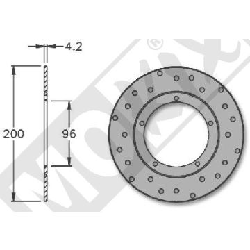 Przednia tarcza hamulcowa Piaggio ZIP-SP/LX IGM