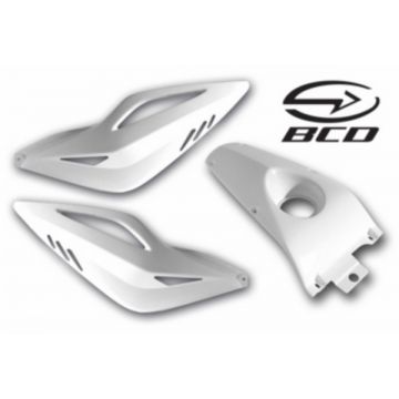 Osłona boczna/osłona motocykla+pokrowce (3-częściowy) Yamaha Aerox biały. Oryginalny coque00301