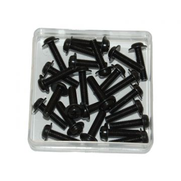 śruba nakrętka śruba m5 x 20mm czarna 25szt