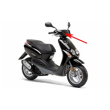 Obudowa kierownicy przód/top cyfrowy Yamaha Neo's czarny midnight bl3 oryginalny 5rnf614300pg