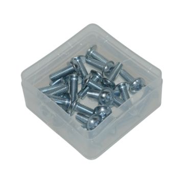 śruba nakrętka śruba m6 x 20mm czarna 25szt