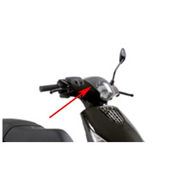 Obudowa kierownicy przód/górna Piaggio Zip2000 czarna lucido 94 oryginalna 5993170090