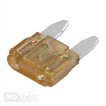 Bezpieczniki wtykowe mini 10.9 x 3.8 7.5 amperów 100 sztuk Lampa