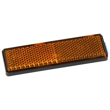 Reflektor prostokąt 95x28 pomarańczowy naklejany CE