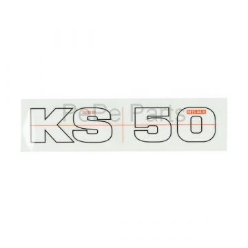 naklejka zundapp ks50 biały/czarny