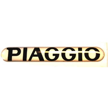 naklejka piaggio słowo [piaggio] 3d 8cm czarny/biały
