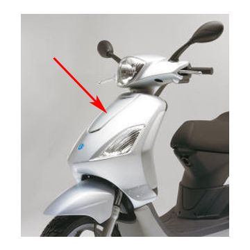 Osłona Przednia Piaggio Fly Srebrna 738 Oryginał 62198300F2