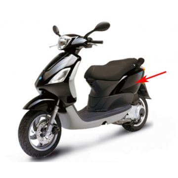 Szyba boczna/szyba motocykla Piaggio Fly lucido czarna 94 prawa. Oryginalny 6219870090