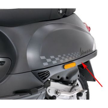 Osłona silnika Vespa S titanio szary 742/B lewa. Oryginalny 67232500ez