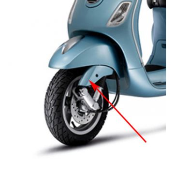 Osłona przedniego widelca Vespa Lx niebieska Piaggio oryginalna 60041640c5