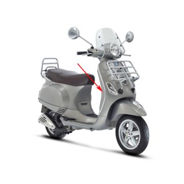 Osłona Legshield (wewnątrz) Vespa Lx aquano szary 769/b oryginalny 62217940h8