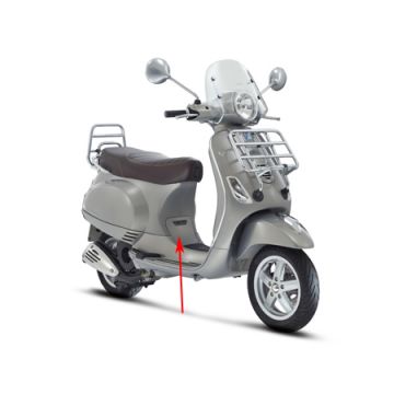 Osłona ciała zawór Vespa Lx szary apuano 769/b oryginalny 6221365000h8
