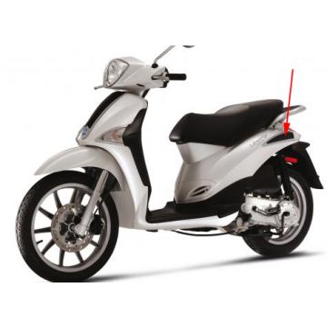 Osłona boczna/ekran motocykla listwa dekoracyjna Piaggio Liberty Rst 4-suwowy lewy. Oryginalny 655732000C