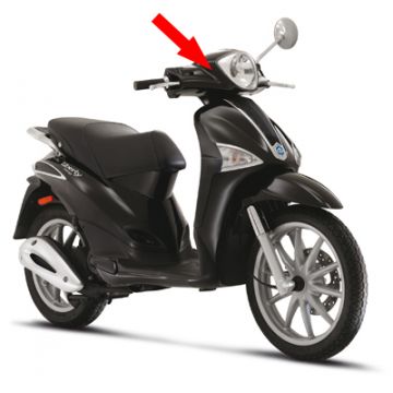 Osłona kierownicy przód/góra Piaggio Liberty 4t rst black vulcano 98/oryginał 1B004873000XN2