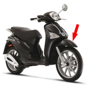 Błotnik przedni Piaggio Liberty 4-Stroke Rest vulcano czarny 98/a oryginalny 65575360XN2