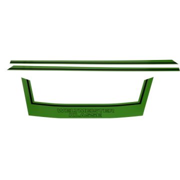 Zestaw zielonych naklejek klasy Weltmeister pasuje do kreidlera