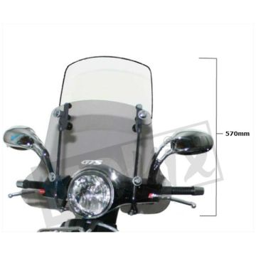 Wysoka szyba przednia Vespa GTS 300 twin Faco H570