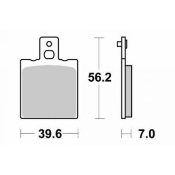 Zestaw klocków hamulcowych ext/rs ot/tuono dla sbs 138hf